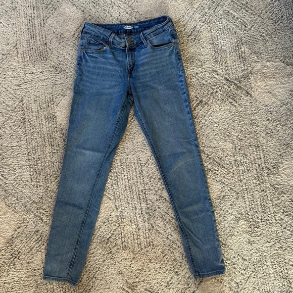Old Navy women’s Rockstar blue jeans denim straight leg size 2 26 NWOT boho punk - Picture 5 of 9